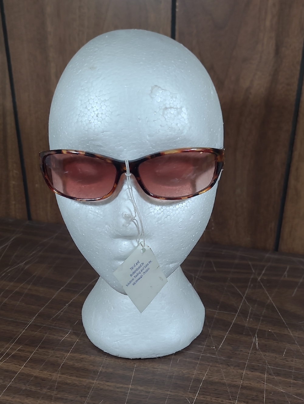 Tortoise Frame Sunglasses with Pink Lenses - Women's Accessories #16